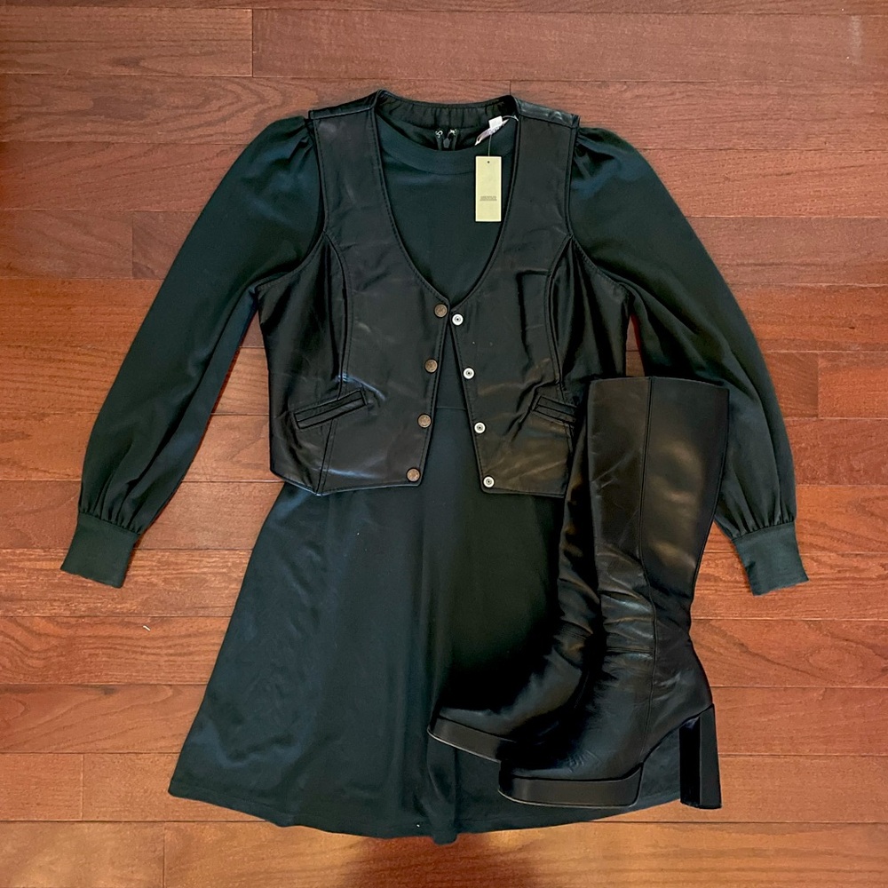 Loft Long Sleeve A-Line Dress